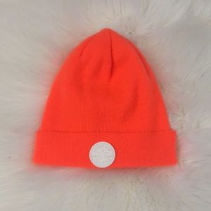 Neon orange Converse beanie